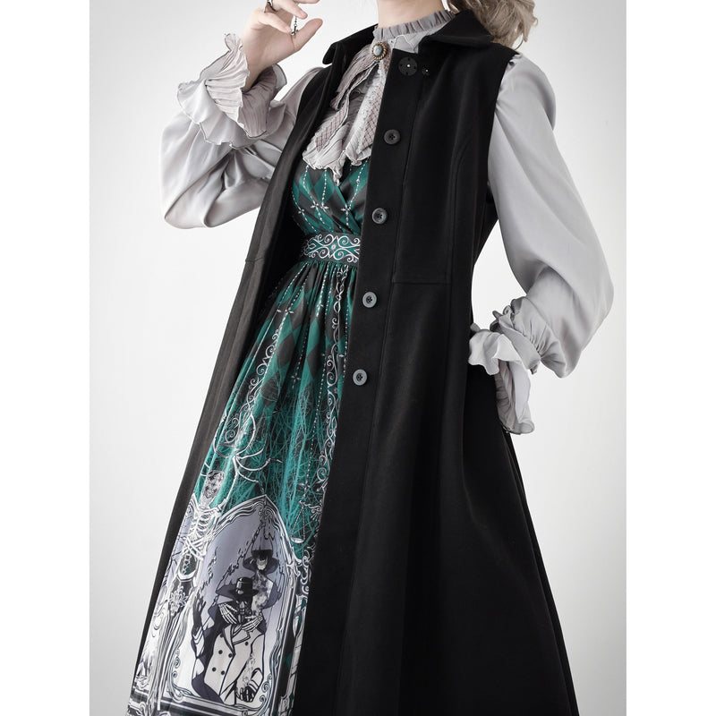 Wizarding World British Cape Long Coat - Black[2025年12月中旬-2026年1月中旬発送予定]