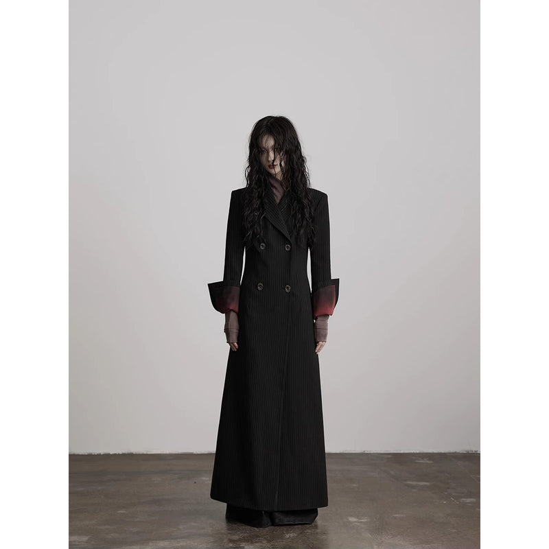Pinstripe Long Tailored Coat