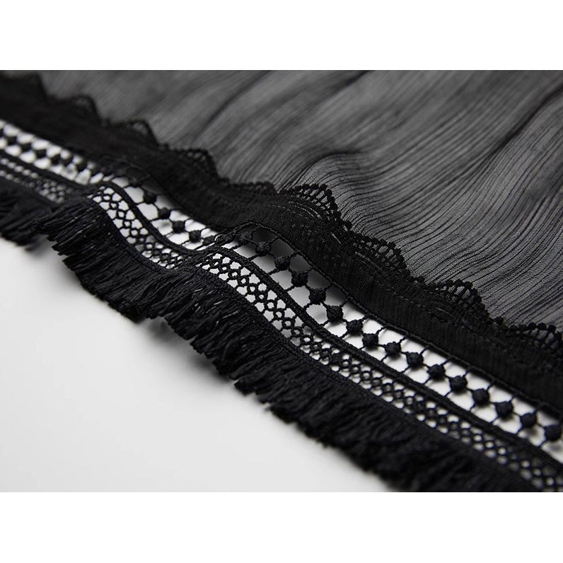 Cameo Brooch Gothic Long Skirt