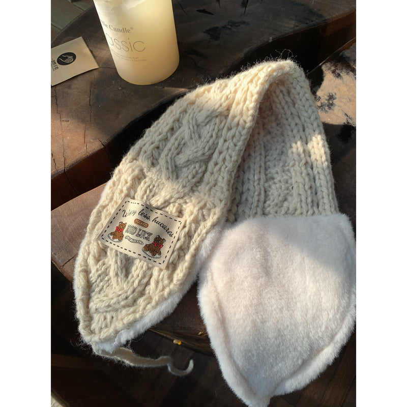 Aran Hand Knitted Ear Muff