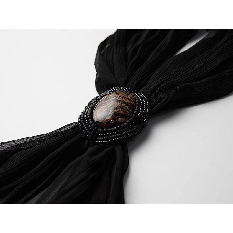 Cameo Brooch Gothic Long Skirt