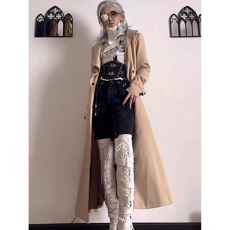 公爵貴族のロングトレンチコート - Beige[2025年11月中旬-12月中旬発送予定]