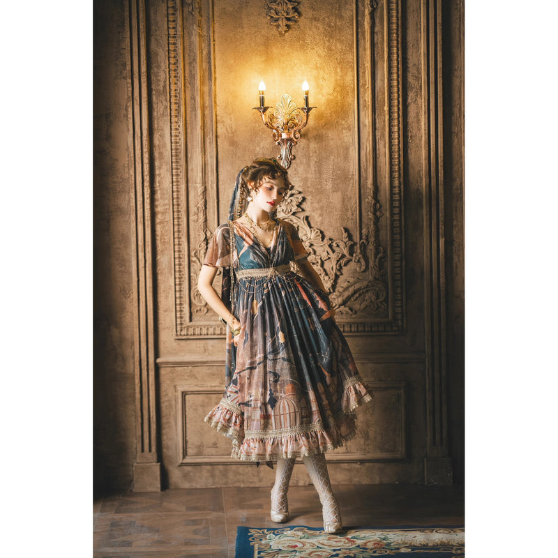 星降る夜のエンパイアワンピース[2026年3月中旬-4月上旬発送予定]