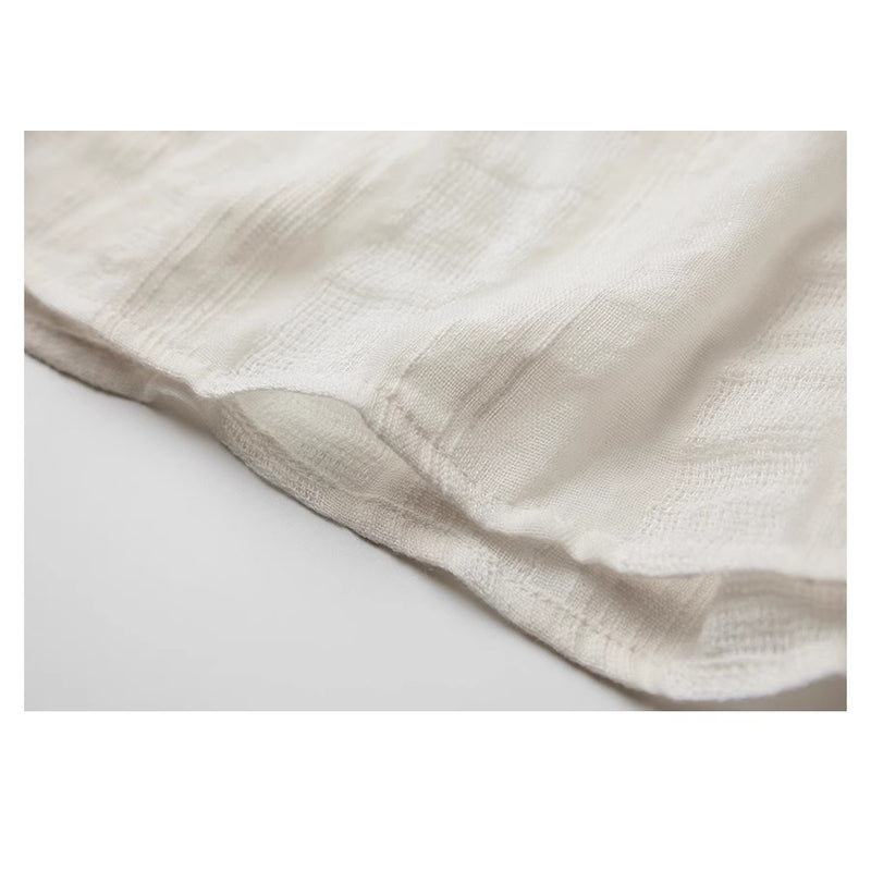 Royal Jacquard Ribbon Blouse