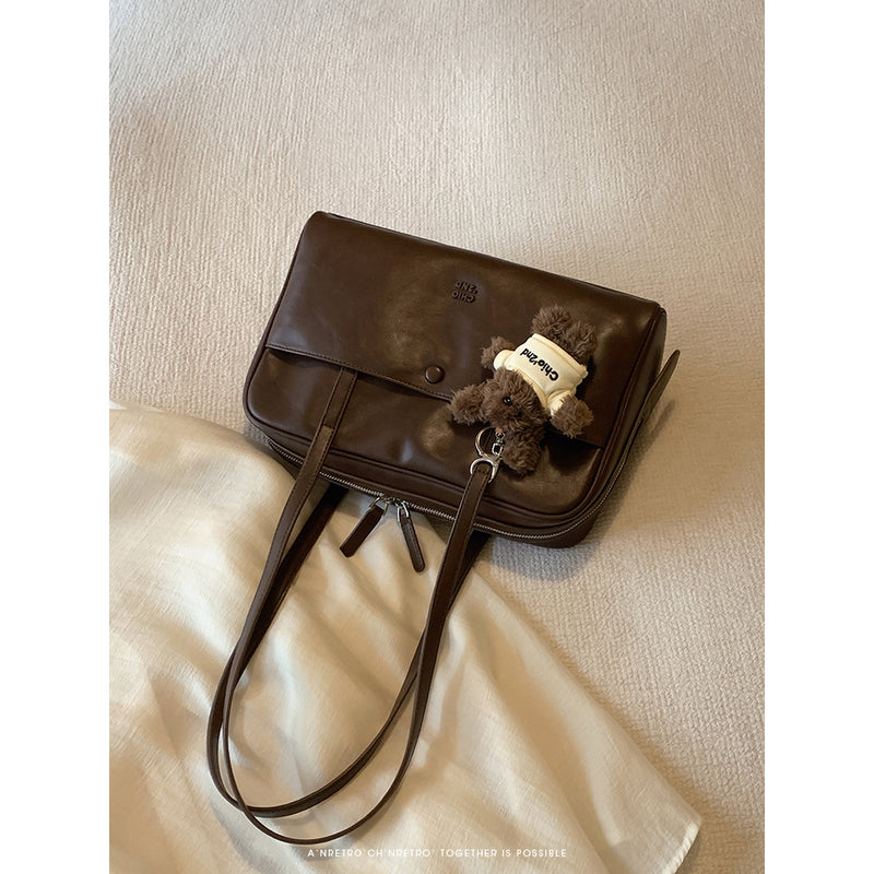 Brown Retro Pillow Bag