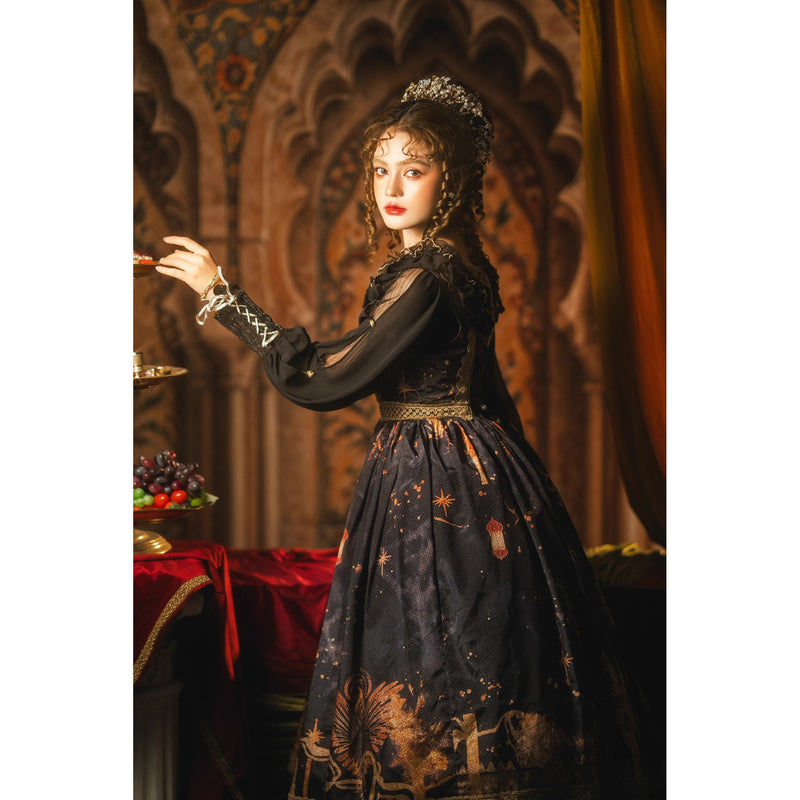 星降る夜のジャンパースカートとチュールショール[2026年3月中旬-4月上旬発送予定]