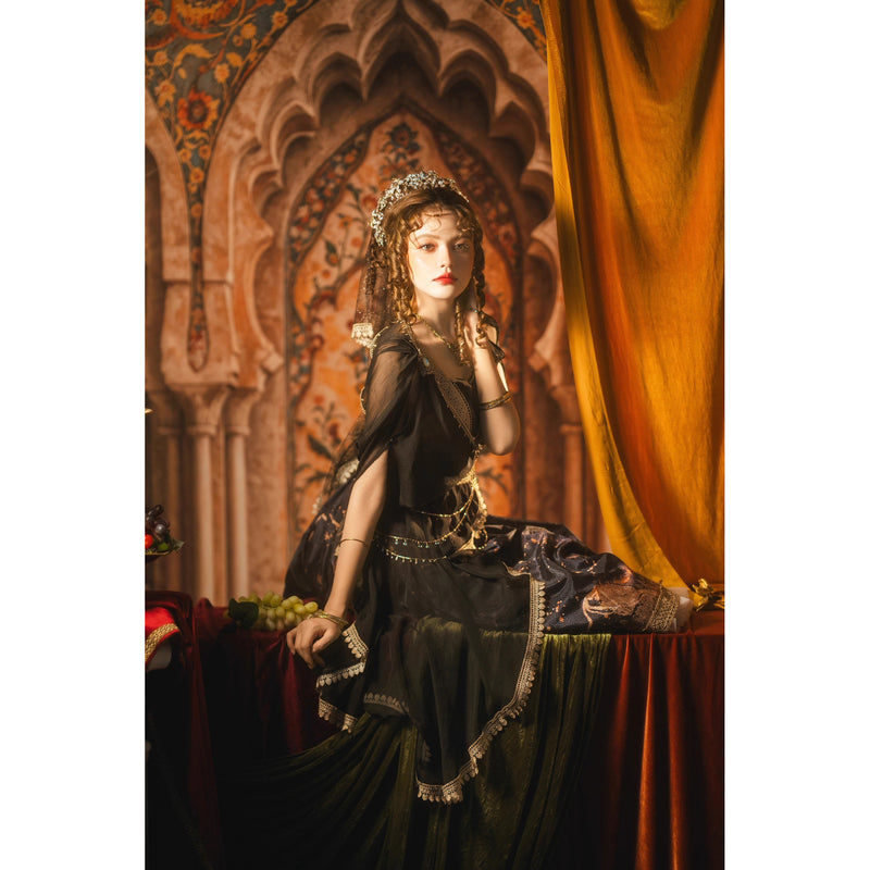 星降る夜のジャンパースカートとチュールショール[2026年3月中旬-4月上旬発送予定]