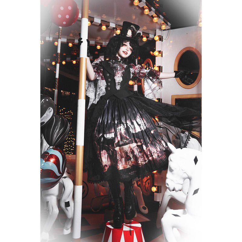 血塗れのお嬢様のキャバリアブラウス - Dark Red[2026年2月下旬-3月下旬発送予定]