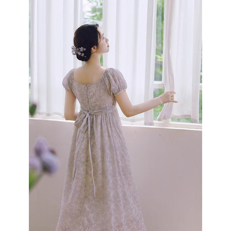 白菫の王妃のレトロワンピース