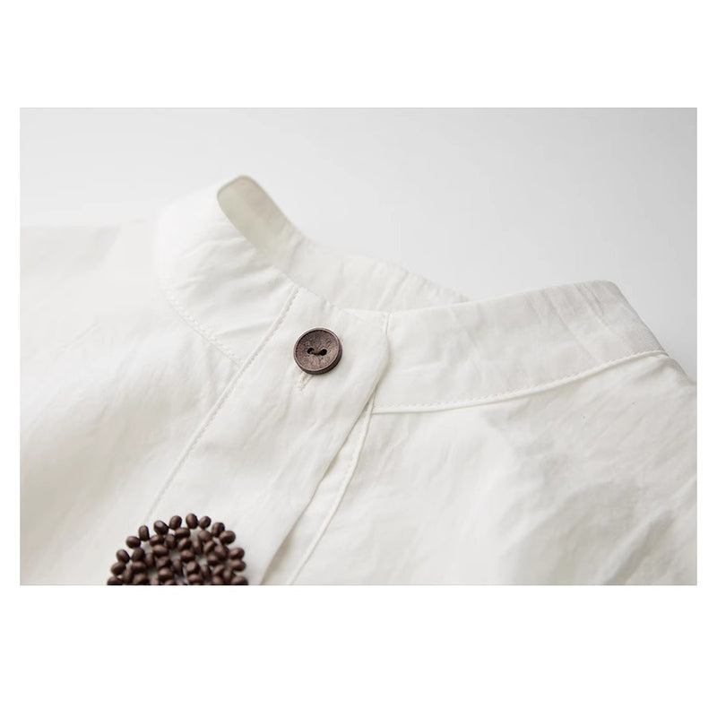 Antique White Classical Blouse