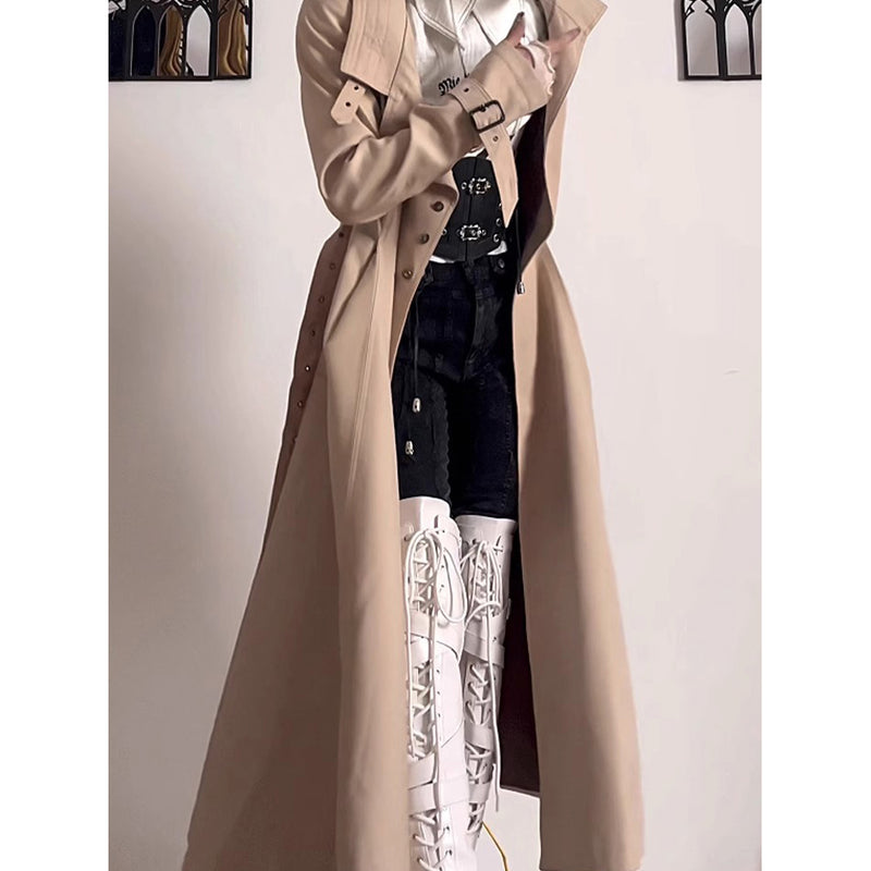 公爵貴族のロングトレンチコート - Beige[2025年11月中旬-12月中旬発送予定]