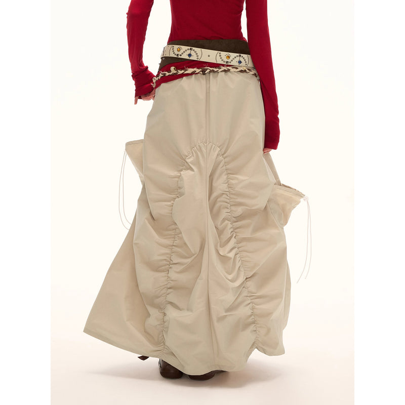 Asymmetrical Casual Long Skirt