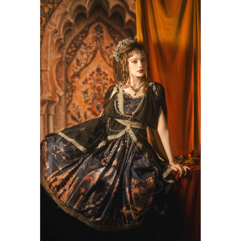 星降る夜のジャンパースカートとチュールショール[2026年3月中旬-4月上旬発送予定]