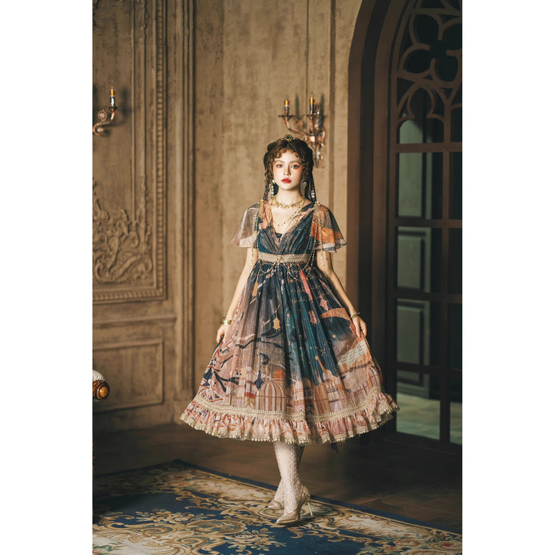 星降る夜のエンパイアワンピース[2026年3月中旬-4月上旬発送予定]