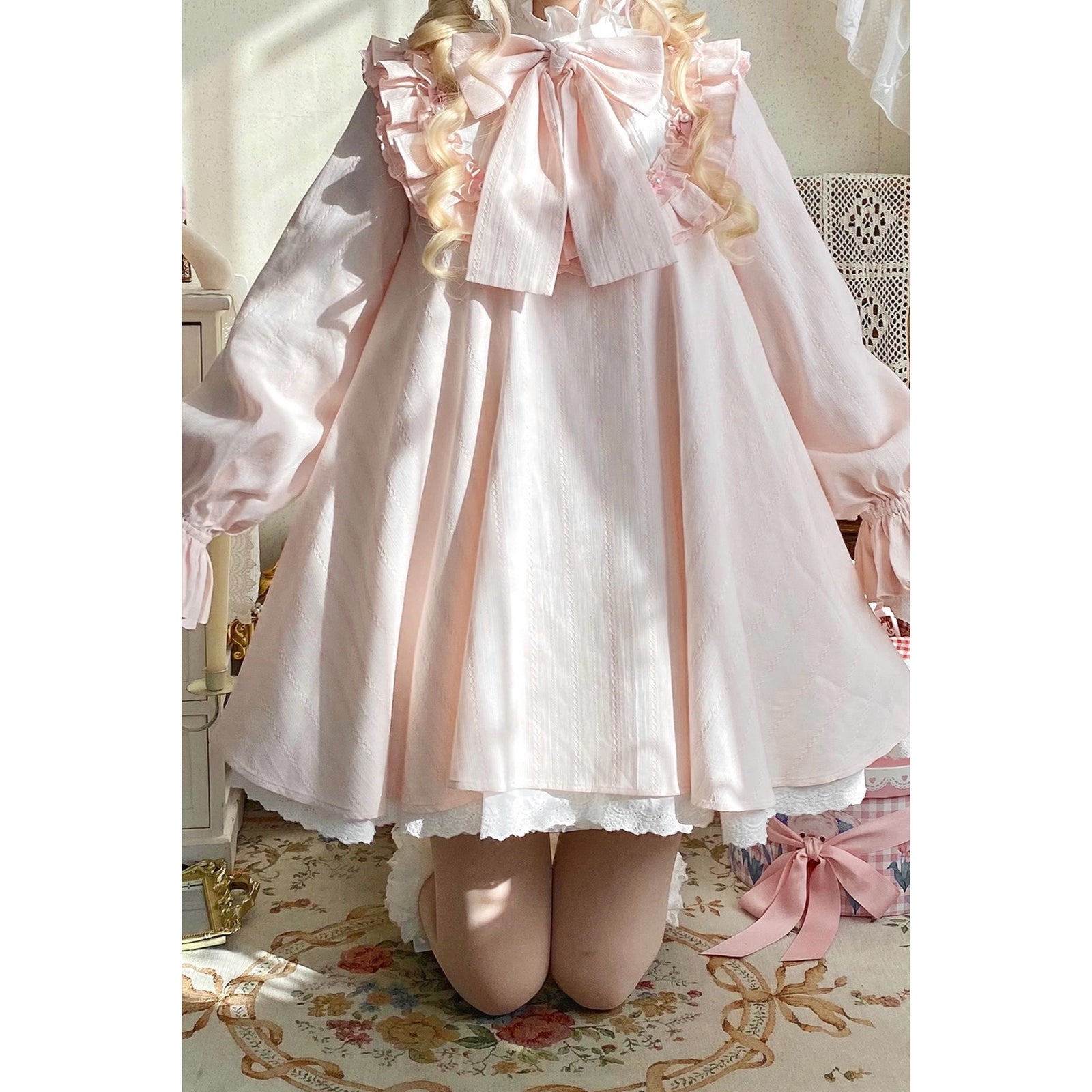西洋人形のドールワンピース - Pink[2026年3月中旬-4月中旬発送予定