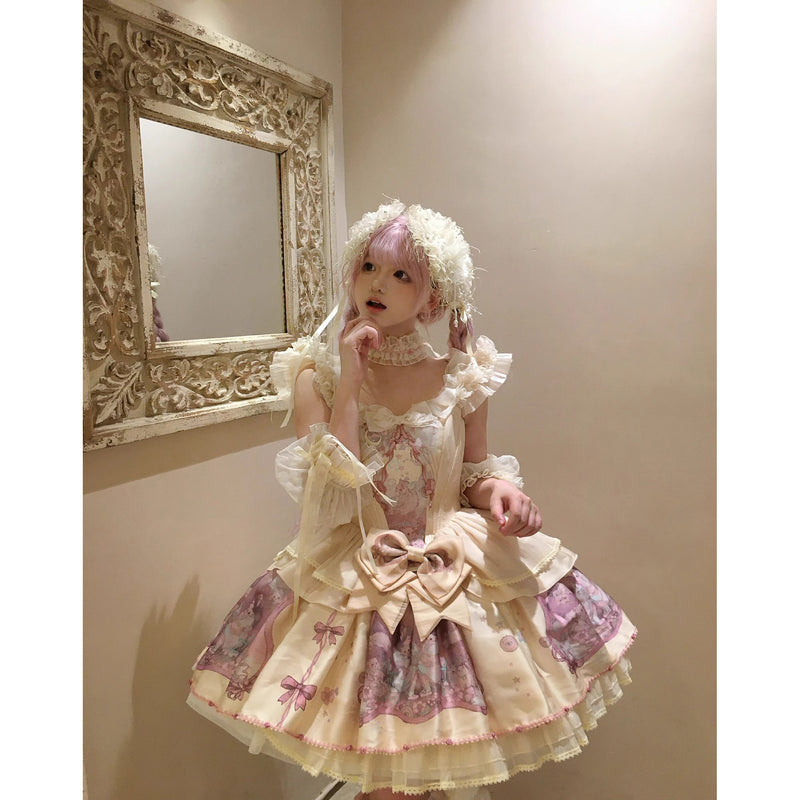 夢みる楽園のビスチェトップスとスカートとオーバースカート - Creamy Yellow[2026年1月上旬-2月上旬発送予定]