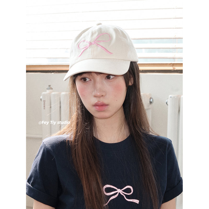 Ribbon Embroidered Cap