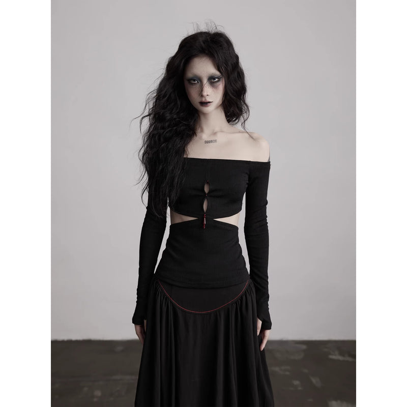 Cutout Off-the-shoulder Top