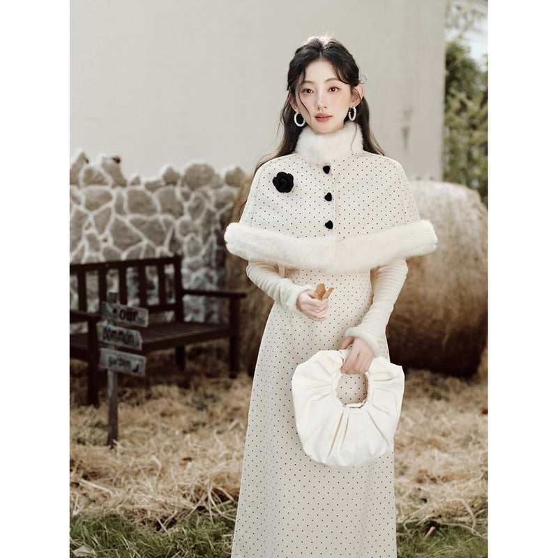 Polka Dot Cape and Dress