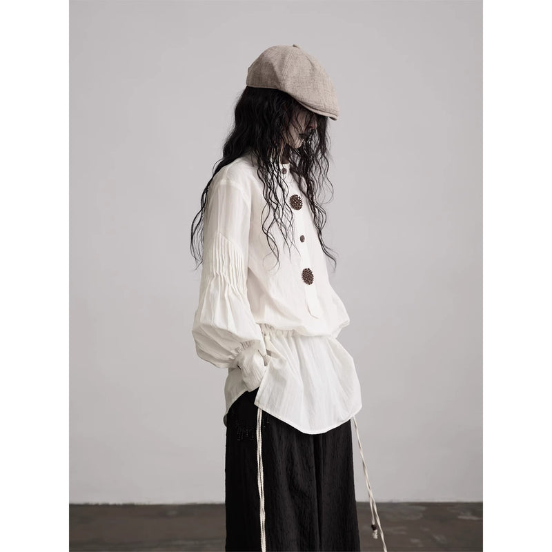 Antique White Classical Blouse