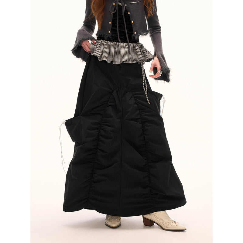 Asymmetrical Casual Long Skirt