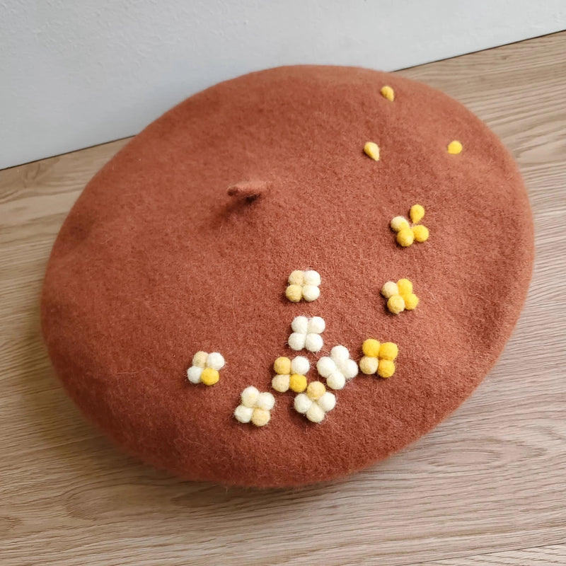 金木犀のベレー帽 - Burnt Sienna