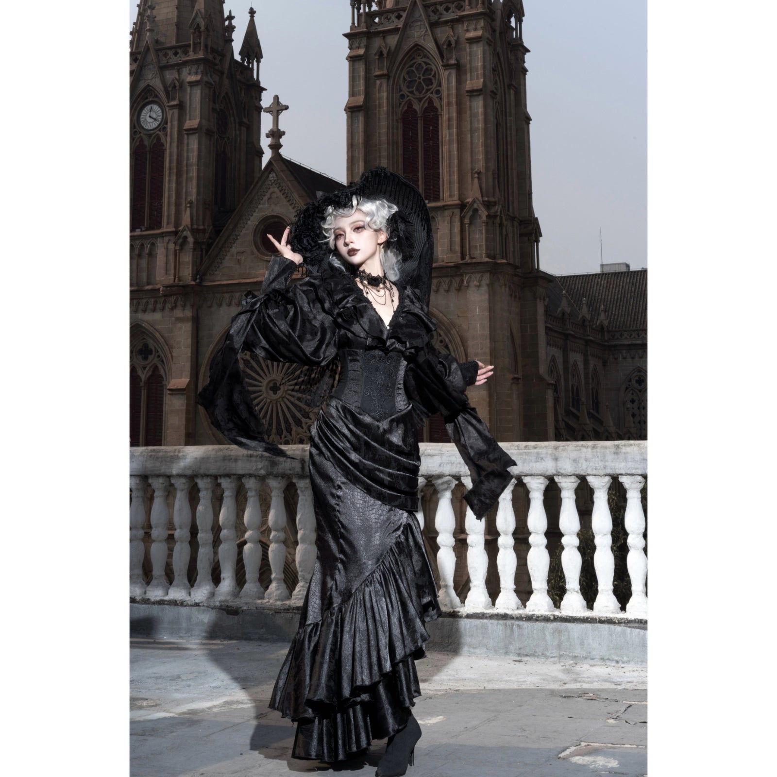 伯爵令嬢のコルセットマーメイドスカート - Black[2025年10月