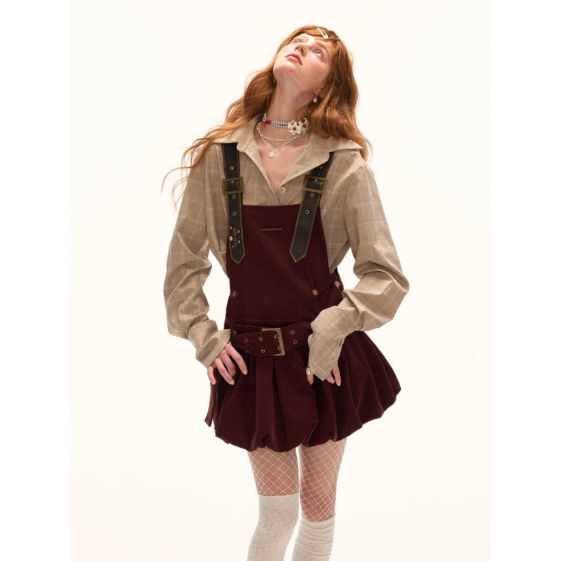 Retro Casual Corduroy Overalls