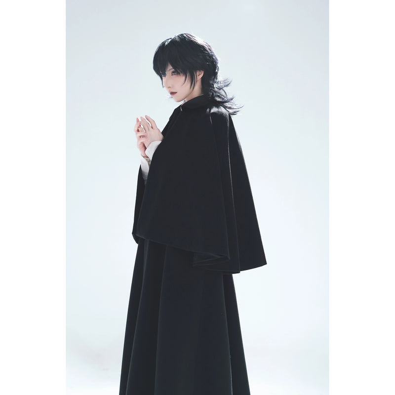 Wizarding World British Cape Long Coat - Black[2025年12月中旬-2026年1月中旬発送予定]