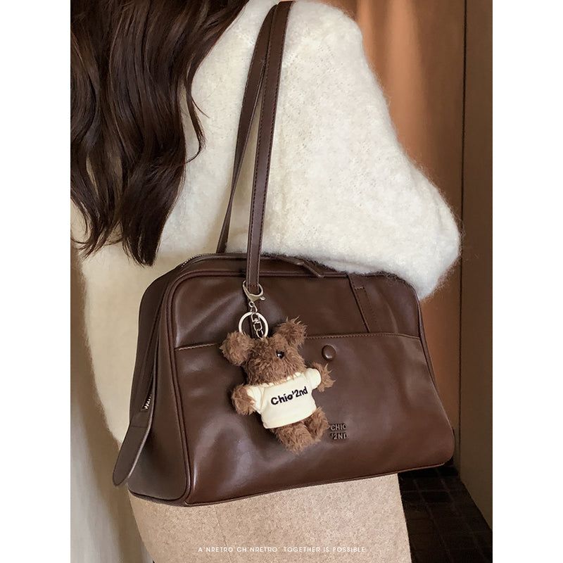 Brown Retro Pillow Bag