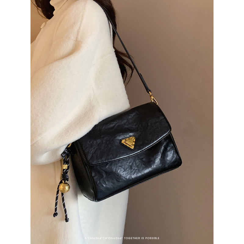 Black Classic Square Shoulder Bag