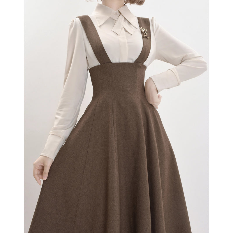 Wizarding World British Tail Vest and Strap Skirt - Brown