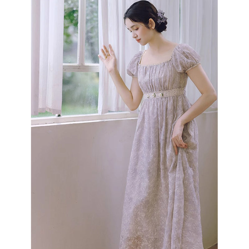 白菫の王妃のレトロワンピース