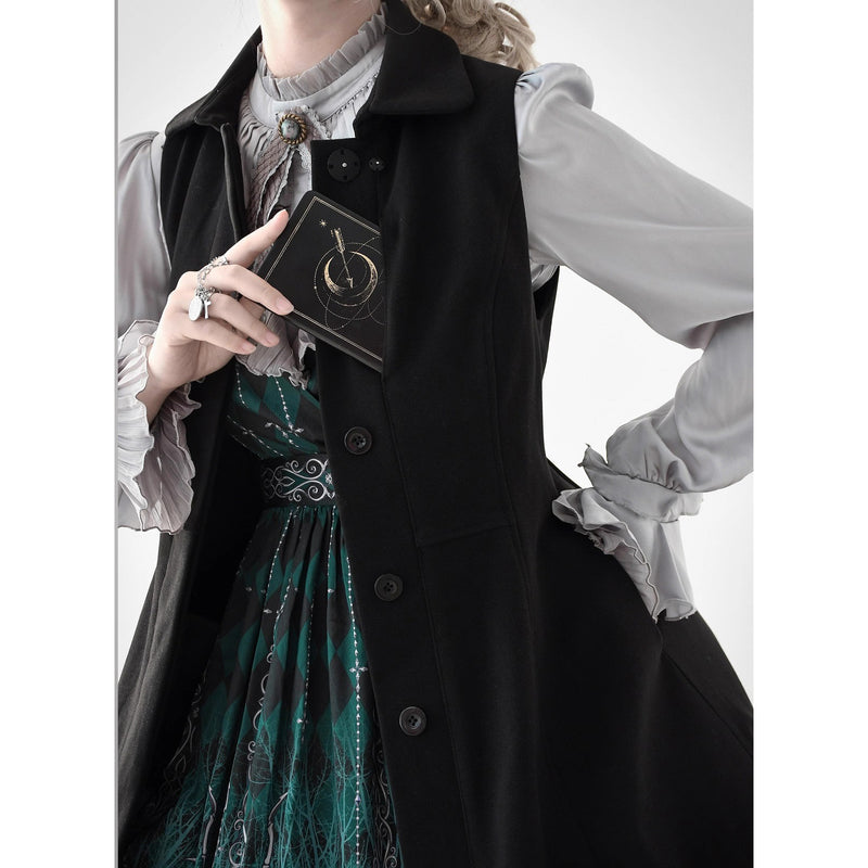 Wizarding World British Cape Long Coat - Black[2025年12月中旬-2026年1月中旬発送予定]