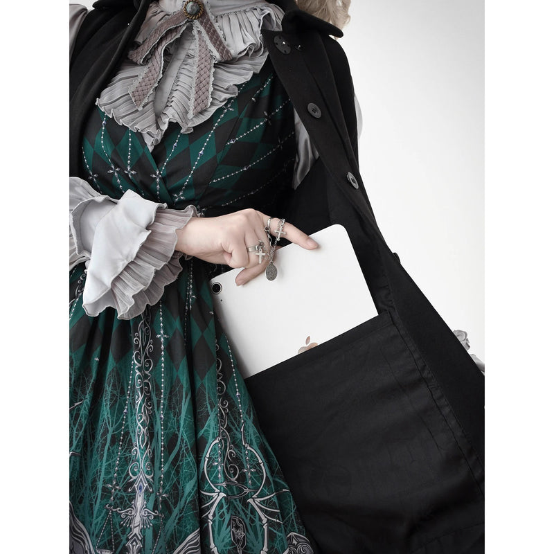 Wizarding World British Cape Long Coat - Black[2025年12月中旬-2026年1月中旬発送予定]