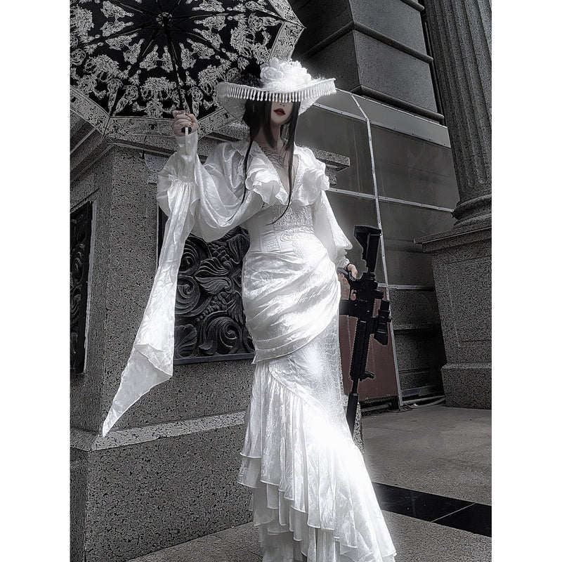 伯爵令嬢のヴィクトリアンブラウス - White[2026年4月中旬-5月中旬発送予定]