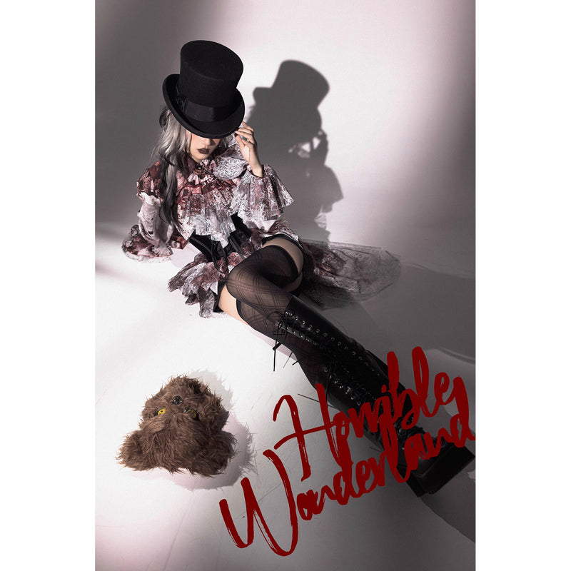 血塗れのお嬢様のヴィクトリアンブラウス - Dark Red[2026年2月下旬-3月下旬発送予定]