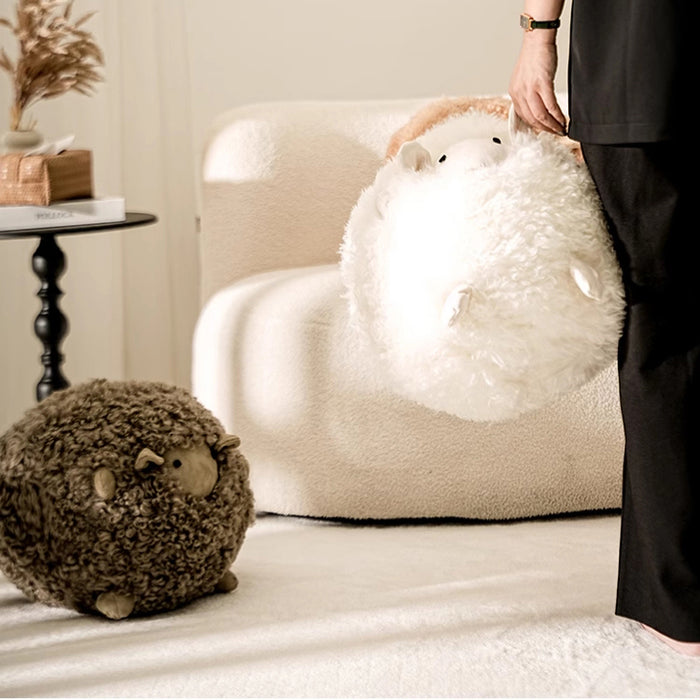 羊デザインクッション 2個セット 羊 インテリア