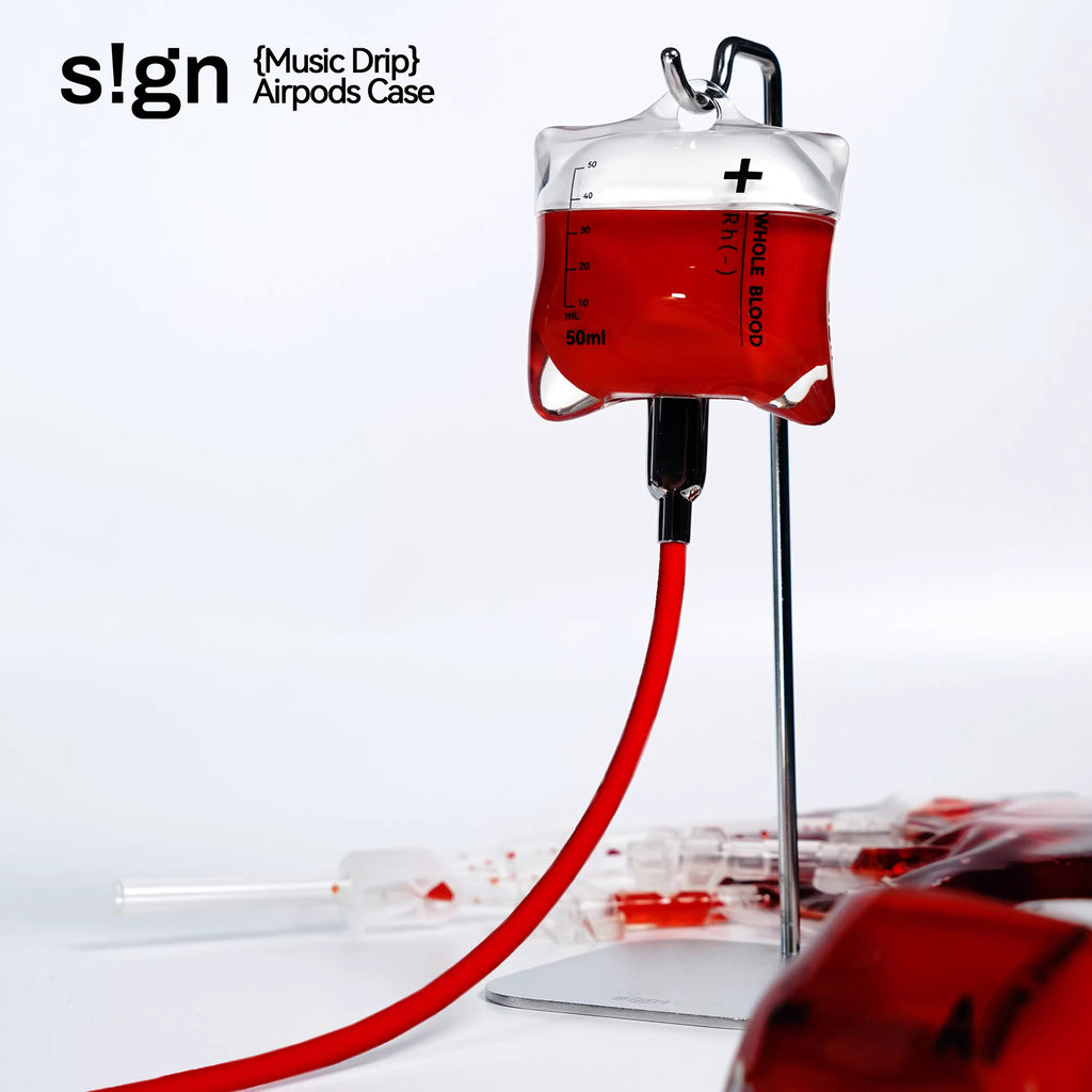 血液パック AirPods Case - Red – ManusMachina