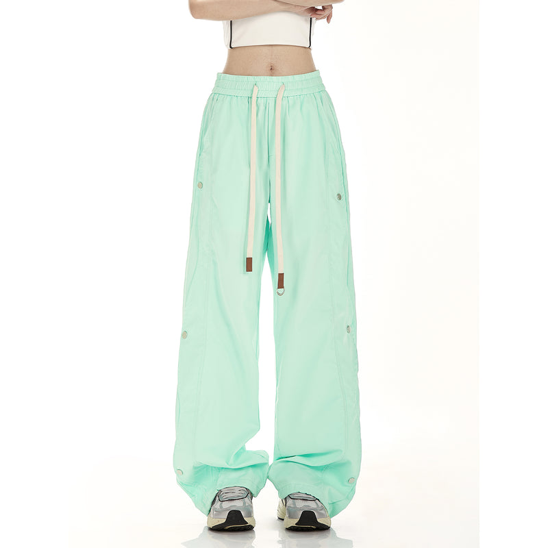 Casual Studded Wide Pants