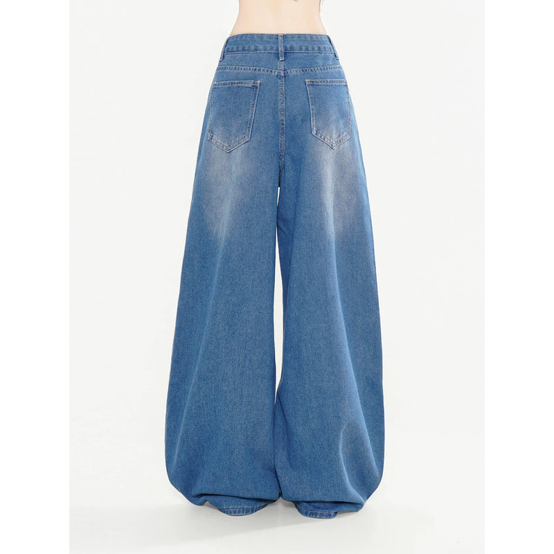 Star and Pony Embroidered Wide Denim Pants – ManusMachina