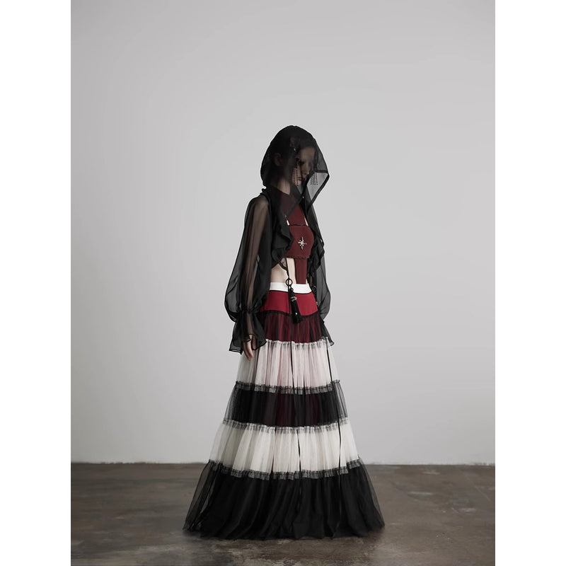 Rose Queen Gradation Tulle Skirt