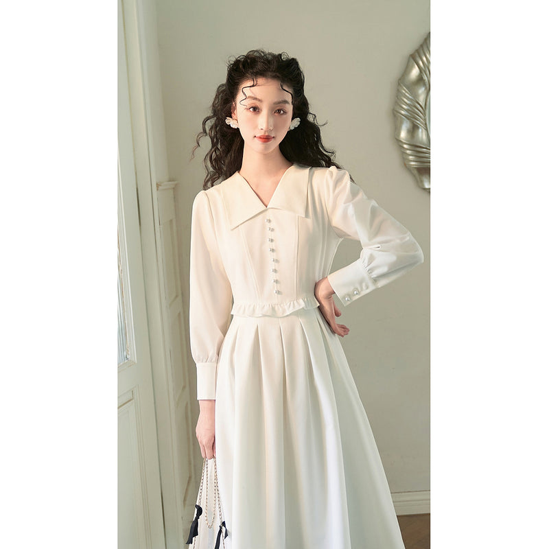 White Moonlight Classic Dress