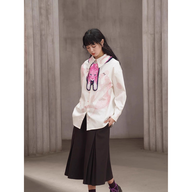 豹の挿絵ネッカチーフ