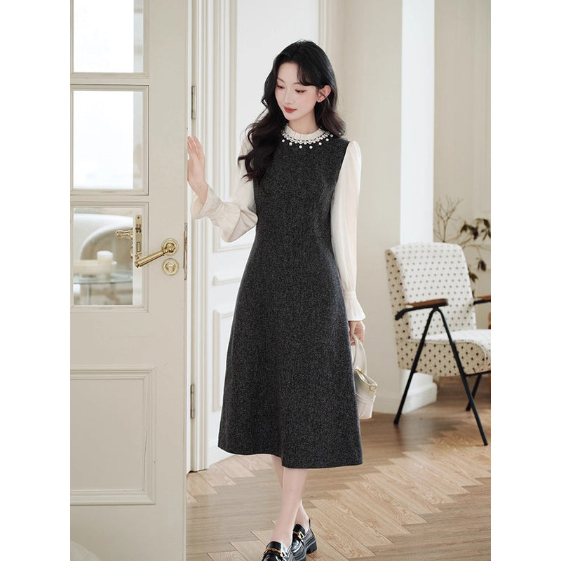 Parisian Gray Short Jacket and Dress