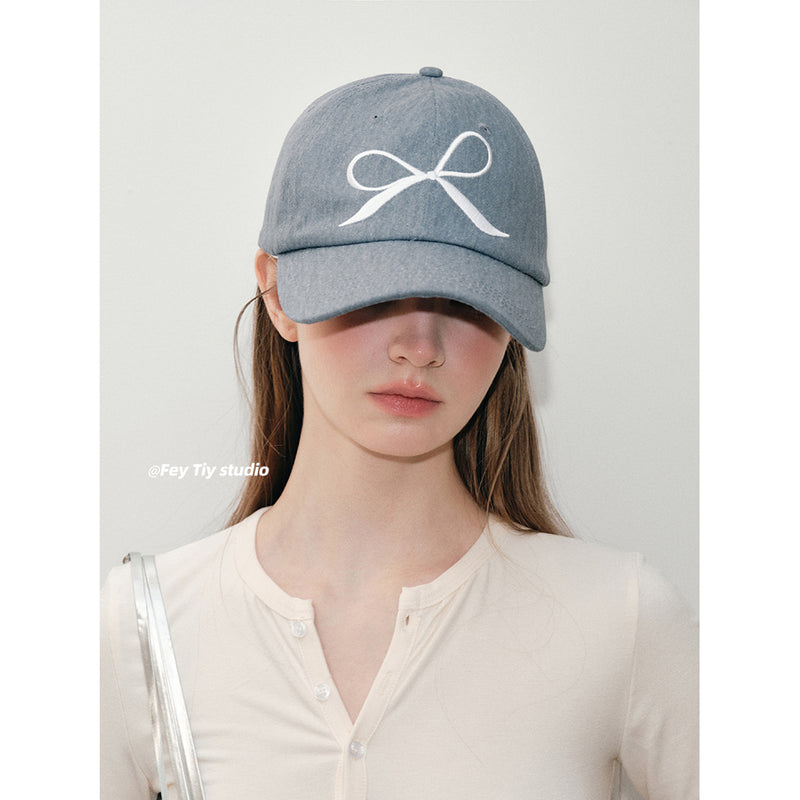 Ribbon Embroidered Cap