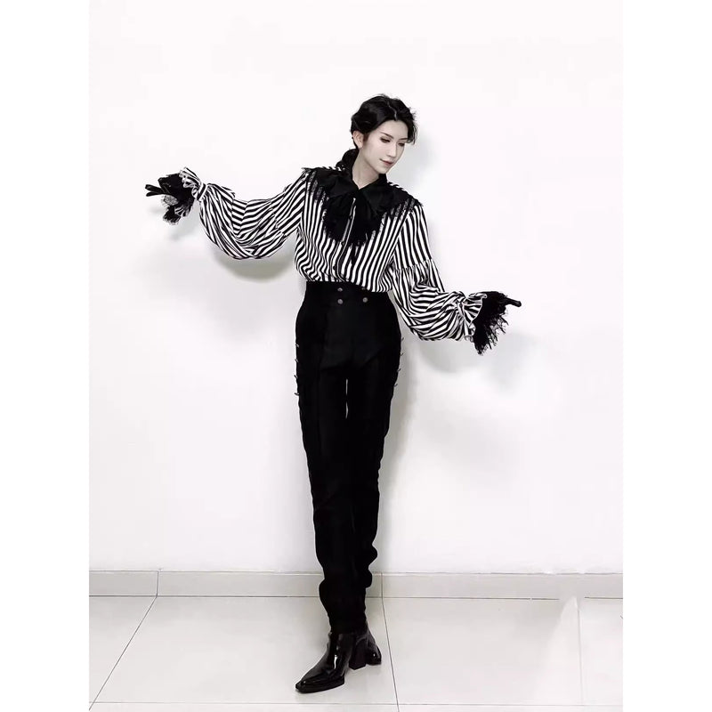 黒白の貴族のヴァンパイアブラウス[2026年3月上旬-3月下旬発送予定]