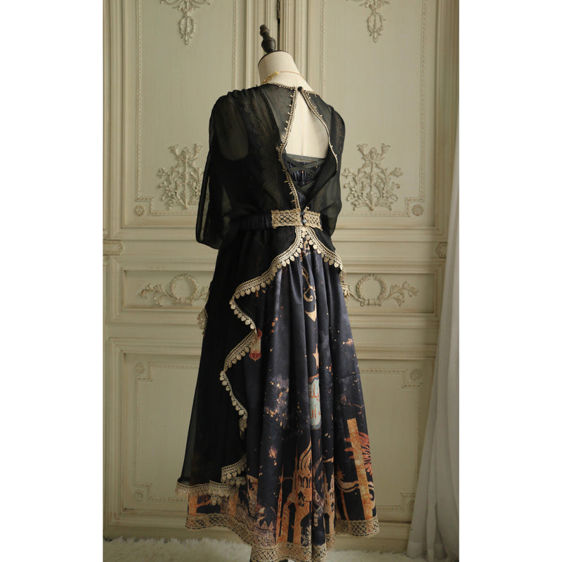 星降る夜のジャンパースカートとチュールショール[2026年3月中旬-4月上旬発送予定]