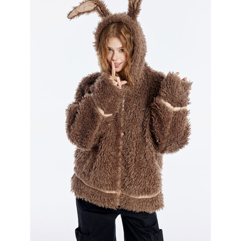 Cute Rabbit Hooded Jacket