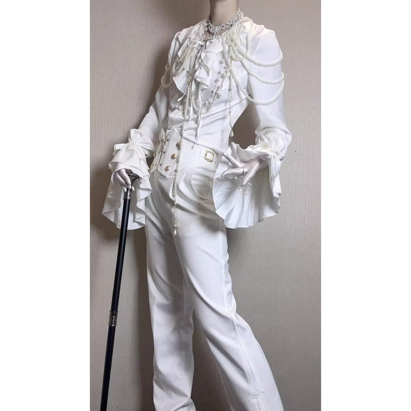 男爵令嬢のヴィクトリアンブラウス - White[2026年2月中旬-3月中旬発送予定]